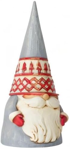 Enesco Jim Shore Heartwood Creek Nordic Noel Tree Hat Gnome God Jul Figurine, 6.1 Inch, Multicolor - Image 4