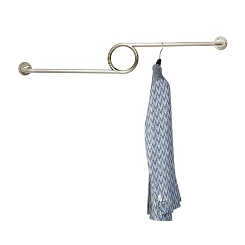 Genérico Rieles para ropa de pared, perchero burro ropa robusto, barras de suspensión para armario o vestidor(100cm/39in)