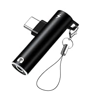 zoerbufan USB C auf 3,5mm Klinke 90 Grad Adapter und Laden, Aux Kopfhörer Typ C Adapter mit DAC Chip Kompatibel mit iPhone 16 Pro/Plus/Pro Max, Galaxy S23 S22 S21 Ultra, Huawei, Mi