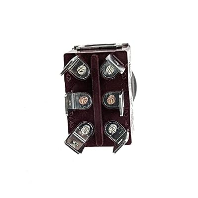 IndusTec Double Pole Double Throw 2 Position Latching Maintained 6 Pin Toggle Switch 20 Amps at 120 VAC