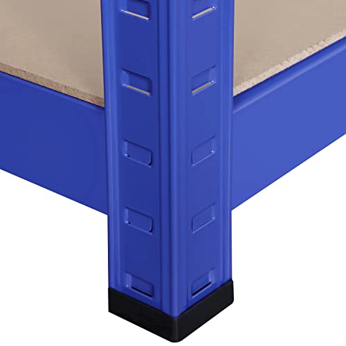 Miniatura 8 de Yaheetech Estantería Metálica Almacenaje 180x120x45cm Estante Almacenamiento De 5 Niveles Estantería Garaje Para Cargas Pesadas Capacidad 875 Kg Azul