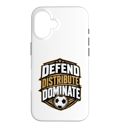Football Collection Soccer Defend Distribute Dominate �X�}�z�P�[�X iPhone 16 �p