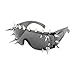 Vdaxvme Eye-Catching Punk Studded Shades for Halloween Cosplay and Shows Concert Accessories Fashion Statement Shades