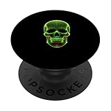 halloween skull camicia giorno dei morti teschio verde arte gotica popsockets popgrip intercambiabile