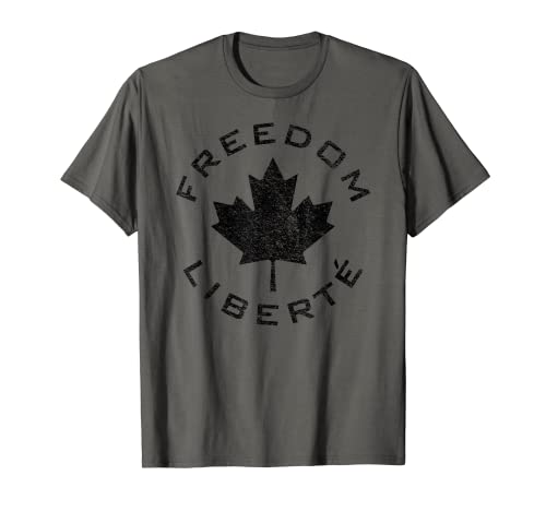 CAMISETAS DE CAMIÓN DE LA LIBERTE BANDERA DE CANADÁ FREEDOM 2022 Camiseta