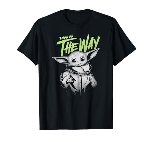 Grogu Star Wars The Mandalorian t-shirt vintage geek imprimé col rond pour homme