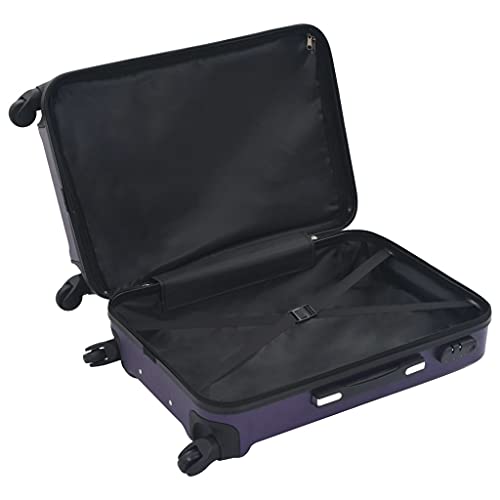 Hardcase Trolley Set with Security Locks, Lightweight ABS Material, 3-Different Size Luggage in Purple4