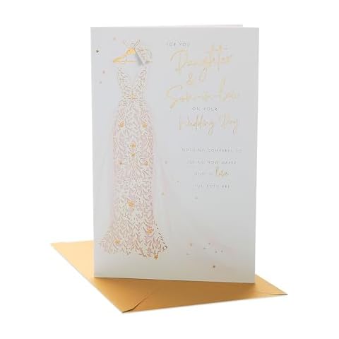 UK Greetings Wedding Card for Daughter & Son-In-Law Cover