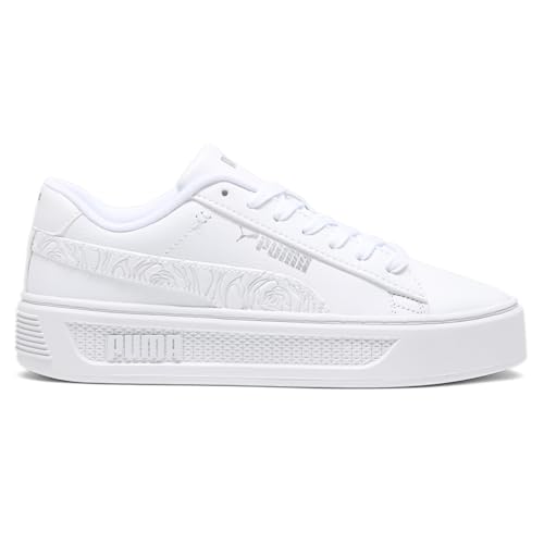Image of Puma Womens Smash V3 Platform Lace Up Sneakers Shoes Casual