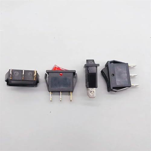 Interruptor basculante KCD3 LED 3 pines ON-OFF-ON para paneles eléctricos de 20A 4