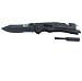 SMITH & WESSON M&P 8.5in High Carbon S.S. Spring Assisted Folding Knife with 3.5in Serrated Drop Point Blade and Rubber Handle for Outdoor Survival and EDC