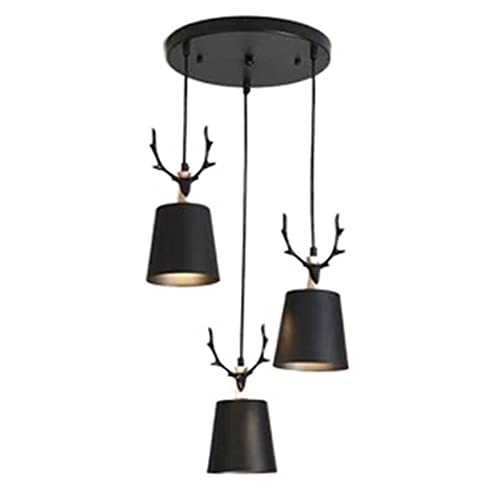 Lustre macaron en forme de corne suspension nordique chambre d'enfant salon douille E27