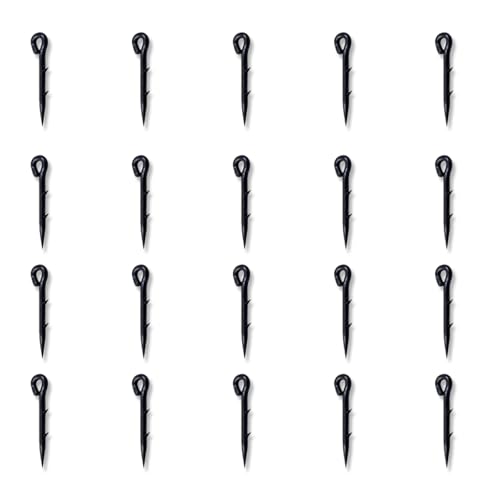 20個の金属製釣り針、釣り針、餌、針用