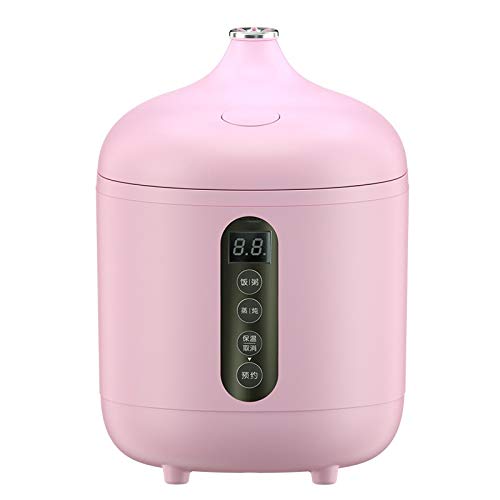 RajoNN 0,8 l cuociriso elettrico multicooker appuntamenti intelligente pentola isolamento alimentare zuppa porridge Maker Olla arrocera (colore: Roze)