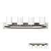 Bennington Lakeland 4-Bulb Bath Vanity Light Fixture Bar, Brushed Nickel