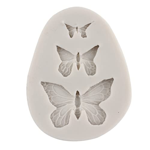 Teyoulin Butterfly Silicone Fondant Molds Butterfly Fondant Mold For Sugar Cake Decorating Cupcake Topper Candy Chocolate Gum Paste Polymer Clay Set Of 4 #TOP6