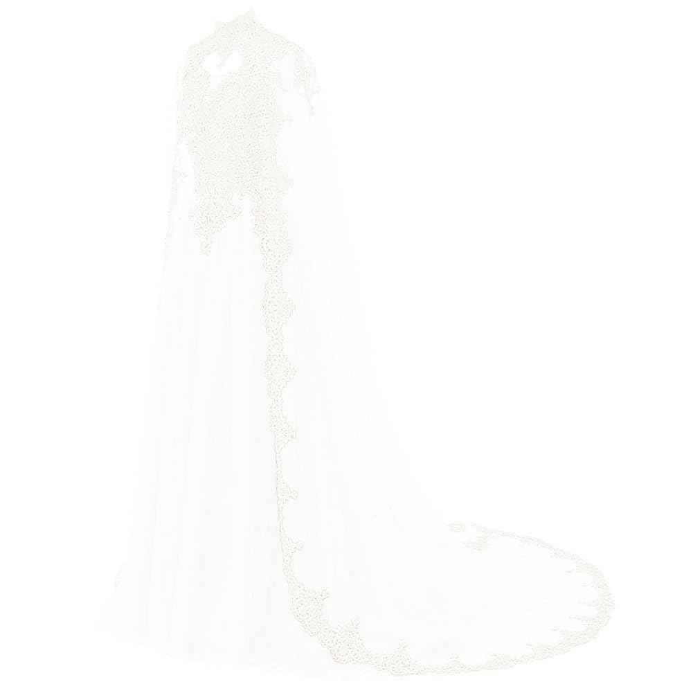 Kivary Gold Lace Vintage Long Prom Evening Dresses Wedding Gowns with Cape