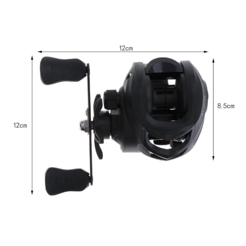 Moulinet casting carbone résistant 18LB pour éviter les perruques au lancer - 3
