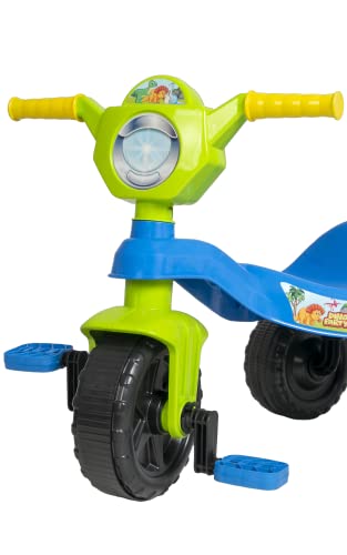 Kendy, Triciclo Infantil, Kemotoca Dino, Azul e Verde