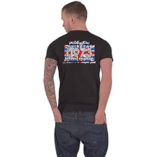 The Rolling Stones T Shirt London European Tour 73 Nouveau Officiel Homme Noir - Les Beatles, Paul McCartney, John Lennon, RIngo Starr, George Harrison The Rolling Stones T Shirt London European Tour 73 Nouveau Officiel Homme Noir – Image 2