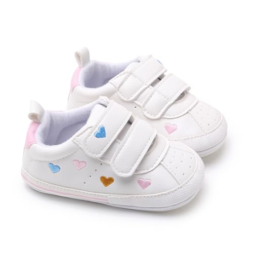 Image of RVROVIC Baby Boys Girls Anti-Slip Sneakers Soft Ankle Boots Toddler First Walkers Newborn Crib Shoes