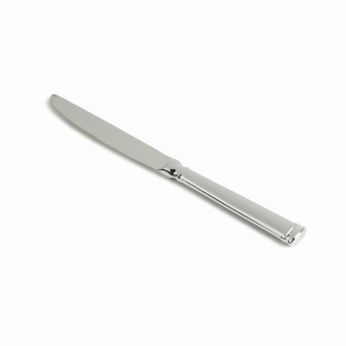 Fortessa Bistro 18/10 Stainless Steel Flatware Solid Handle Dessert Knife, Set of 12