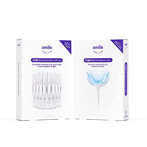 SmileDirectClub Teeth Whitening Kit with LED Light - 8 Pack Gel Pens - Professional Strength Hydrogen Peroxide - Thumbnail 2