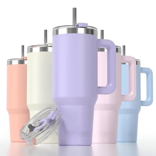 Image of Tumbler with lid and Straw 1800ML Cup Plastic Vacuum Insulated Tumbler for Water, Iced Tea or Coffee 1.2L Office Gym Travelling