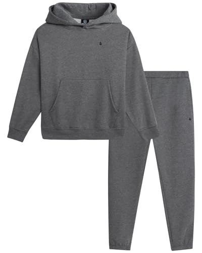 Volcom Boys' Active Tracksuit Set - 2 Piece Athletic Performance Fleece Hoodie Sweatshirt and Jogger Sweatpants (Sizes: 4-20)