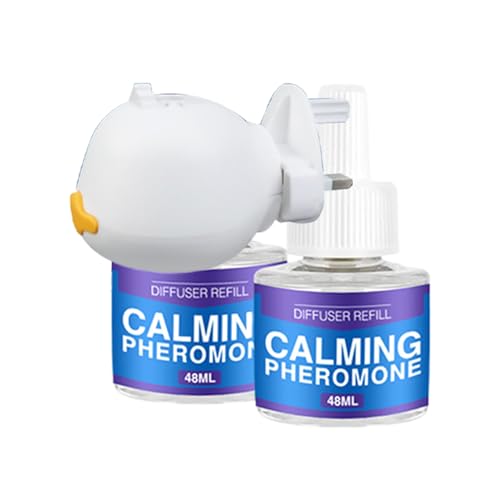 Pheromone Diffuser for Dogs - Calming Pet Kit to Reduce Aggression, Relaxant Formula with Refill, Effective Health Supply, Easy 