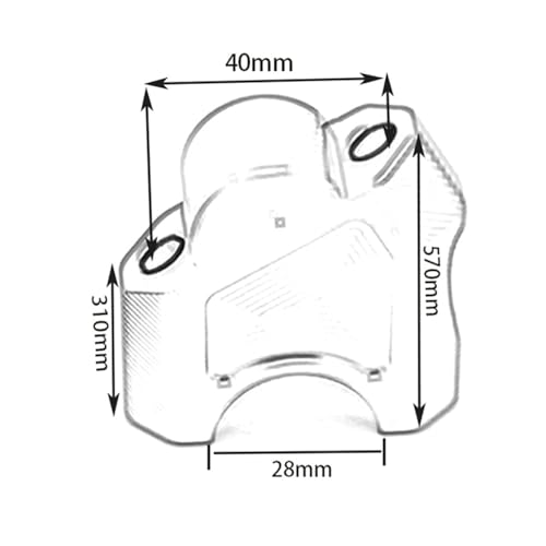 Elevadores de manillar de motocicleta de aluminio con diseño extensible 3
