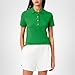 Lacoste Women's L.12.D Slim Fit Stretch Mini Pique Polo Shirt, Green, 32