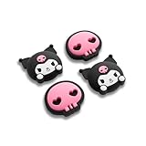 Kuitmor Switch2 スティックカバー Switch2用スティクカバー 有機EL対応 Joy con対応 4枚入れ コントロール キャップ ジョイコンスティックカバー 取り付け簡単 滑り止め 親指グリップキャップ 可愛い 女 男の子 贈り物 プレゼント4PCS (NS2-ブラック)