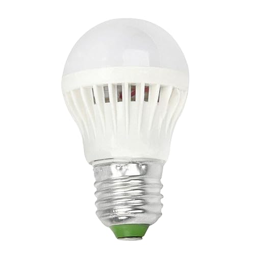 HORIALENCE Bombilla LED E27 Sensor de Sonido y Luz Automática Lámpara de Emergencia Consumo para Pasillo y Escalera 7W 6500K Luz Inteligente