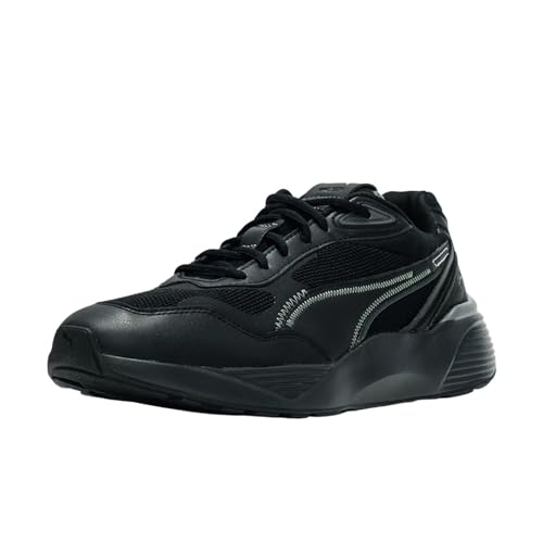 PUMA Puma RS-Metric Core Sneaker, Black-Dark Shadow, 12 US Unisex Little Kid