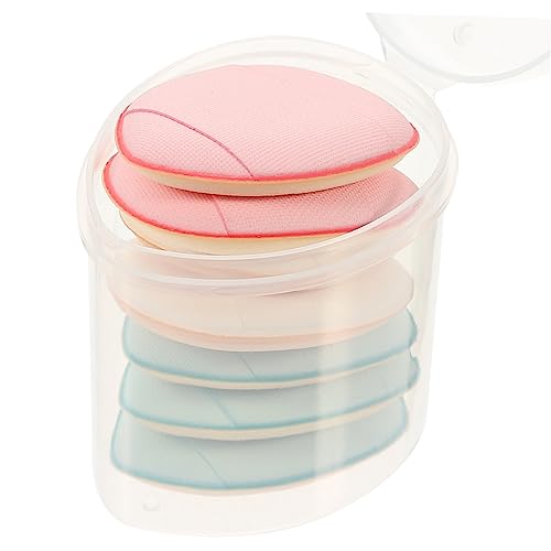 Vaguelly 7Piezas Mini Bocanadas De Polvo Transpirables Esponjas De Maquillaje De Herramientas Portátiles Para Aplicación De Corrector y Base Colores Aleatorios