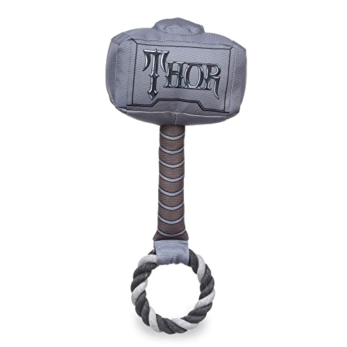 Marvel Comics for Pets Thor Hammer Rope Pull Dog Toy, 12