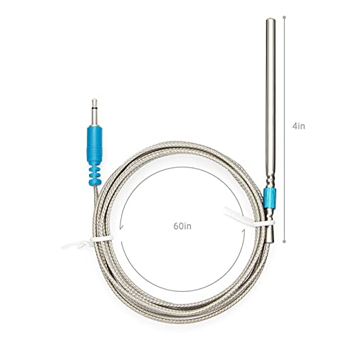 Inkbird Bbq Thermometer Ibt-4Xs & Ibt-6Xs Replacement Colored Probe, 59 Inches Replacement Probe 4-Pack Kit Only Compatible With Theremometer Ibt-4Xs, Ibt-6Xs #TOP5