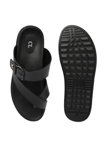 Image of Carlton London Men Comfortable,Flat,Round Toe,Buckle,fashion Sandal for Daily use and Casual use