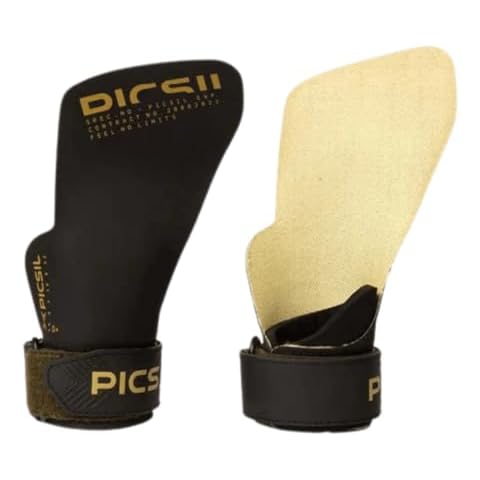 PicSil Phoenix Grips, Magnesium-Free, Fingerless Gloves for Cross Training, Gymnastics, WODs,Hand Protection from Rips and Blisters During Workouts and Weightlifting, Unisex (G (S-M)) Cover