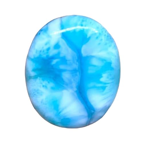 Larimar cabochon de taille idéale pour réussir facilement vos sertissages de bijoux