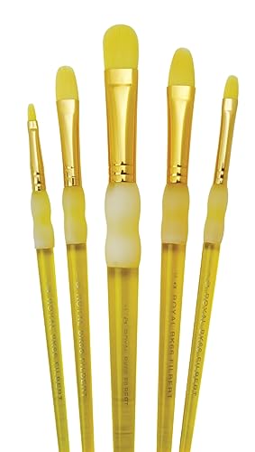 Royal & Langnickel BK 5 PC Filbert Brush Set, Multicolor