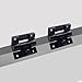 Antrader 2 Pack 43mmx36mm 4 Countersunk Holes Plastic Adjustable Torque Position Control E6-10-301-20 Series Hinge Black Door Hinges