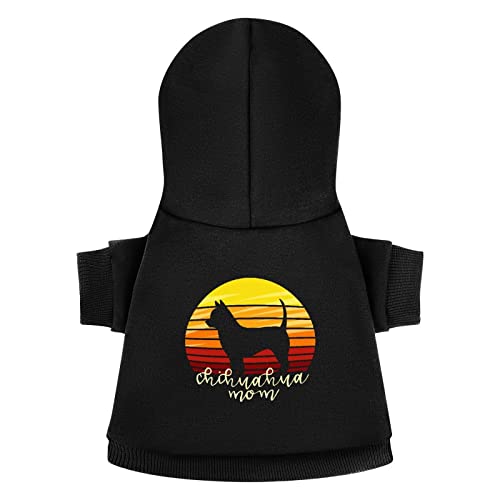 Funnystar Vintage Colors Chihuahua Mom Dog Pet Suit With Hat Dog Hoodie Coat Winter Apparel Pullover Outfits Xl #TOP1
