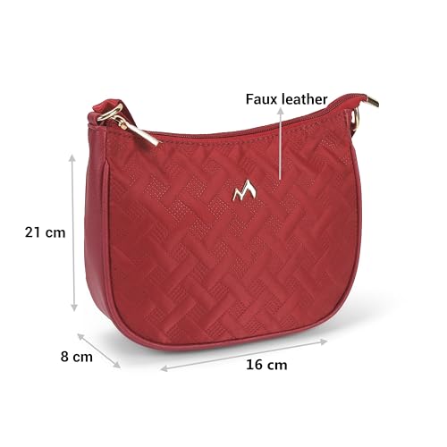 Image of Metro Women Casual Fabric Soft Body Zipper closure Quilted Sling Bag