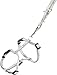 TRIXIE Junior Welpengeschirr mit Leine Größe S–M: Brustumfang 23–34 cm/8 mm in hellgrau - anpassbares Hundegeschirr zur Erziehung mit 3fach verstellbarer Leine für kleine Hunde, 15340