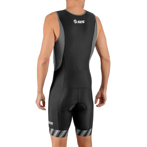 SLS3 Fatos de triatlo masculinos – Trisuit Triathlon de secagem rápida, confortável, sem mangas, AG