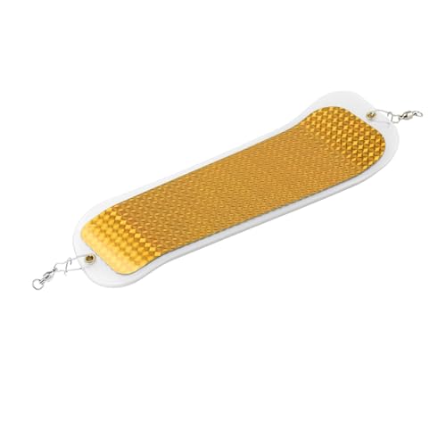 Vaveren 11 inch Fishing Flasher Salmon Flasher Double Sided Stickers Effectively Lightweight Lure Tackle for Trips Deep Water Halibut, Clear