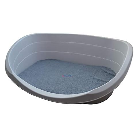 Deuline Kunststoff Hundebett Hundekorb Schlafplatz Katzenbett Katzenkorb Tierbett Tierkorb Modell Amsterdam M-62x43x23CM Korb Innemaß 49x33CM GRAU 520073 Cover