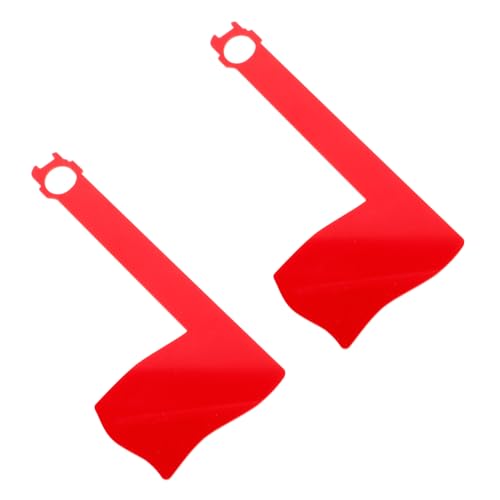 Kisangel 2Pcs Mailbox Flag Replacement Rotating Acrylic Flag for Outdoor Mailboxes Easy Installation Without Tools Fits Models Decorative Mailbox Accessory